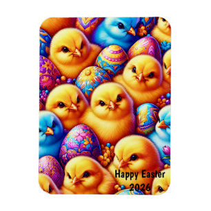 EASTER ~ Chicks, Eggs ~ Flexible Photo Magnet