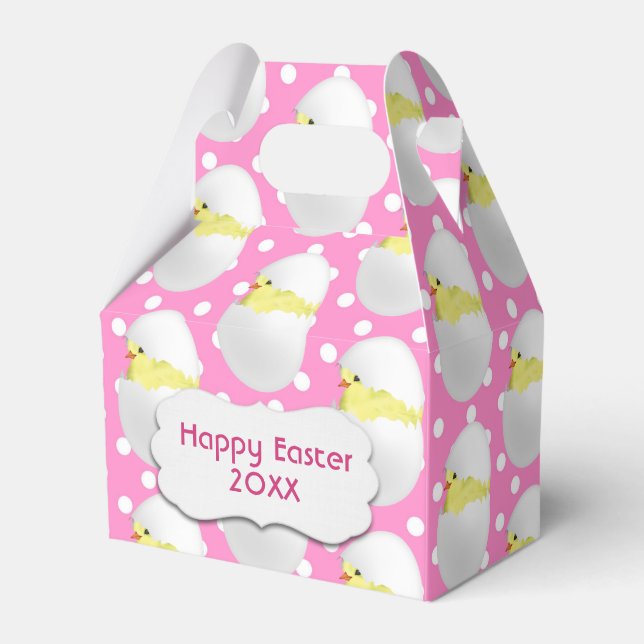 Easter Chicks In Eggs Favour Box (Front Side)