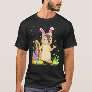 Easter Chipmunk Bunny Egg Hunting Chipmunk Easter T-Shirt
