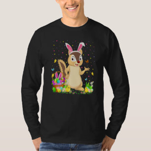 Easter Chipmunk Bunny Egg Hunting Chipmunk Easter T-Shirt