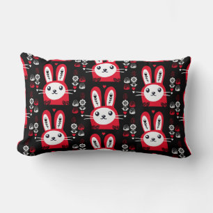 Easter Chocolate Bunny Decor Lumbar Cushion