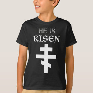 Easter Christian He Is Risen Resurrection Orthodox T-Shirt