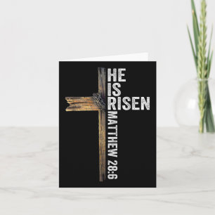 Easter Christian He Is Risen Sun Resurrection Men  Card