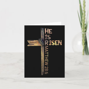 Easter Christian He Is Risen Sun Resurrection Men  Card