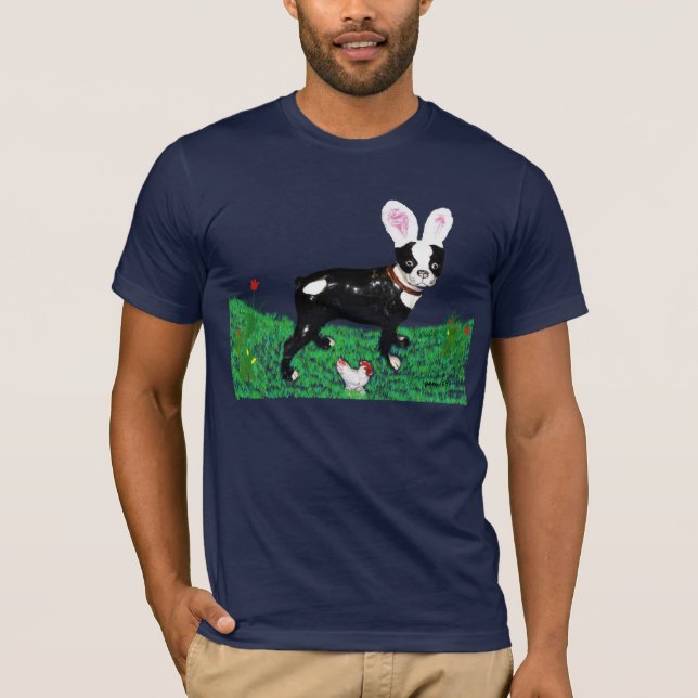 Easter Clancey the Boston Terrier T-Shirt (Front)