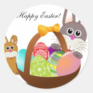 Easter Classic Round Sticker