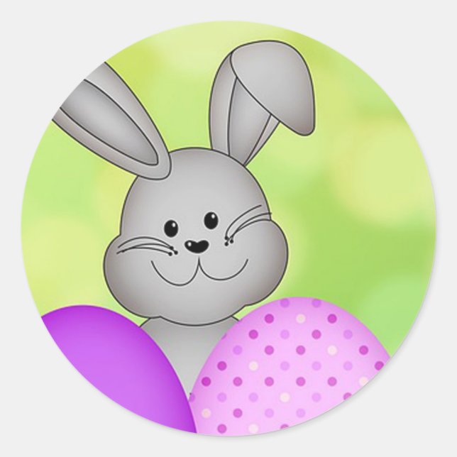 Easter Classic Round Sticker (Front)
