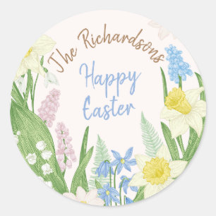 Easter Classic Round Sticker