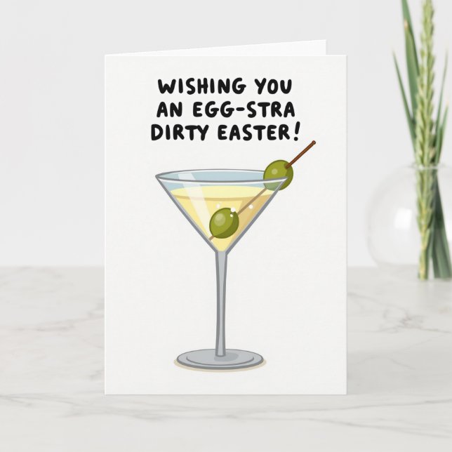 Easter Cocktail Wish Card (Front)