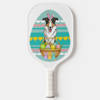 Easter Collie Pickleball Paddle