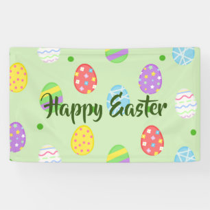 Easter colourful Eggs Festive Banner