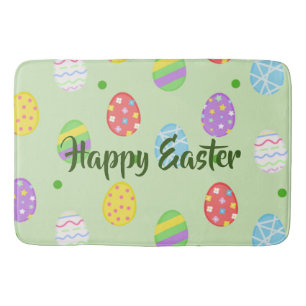 Easter colourful Eggs Festive        Doormat Bath Mat