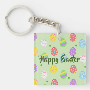 Easter colourful Eggs Festive     Key Ring