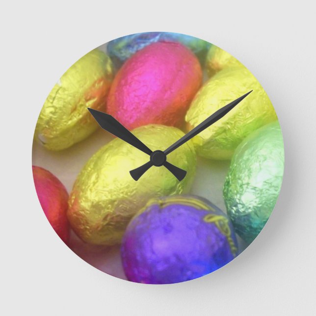 'Easter Colours'  Wall Clock (Front)