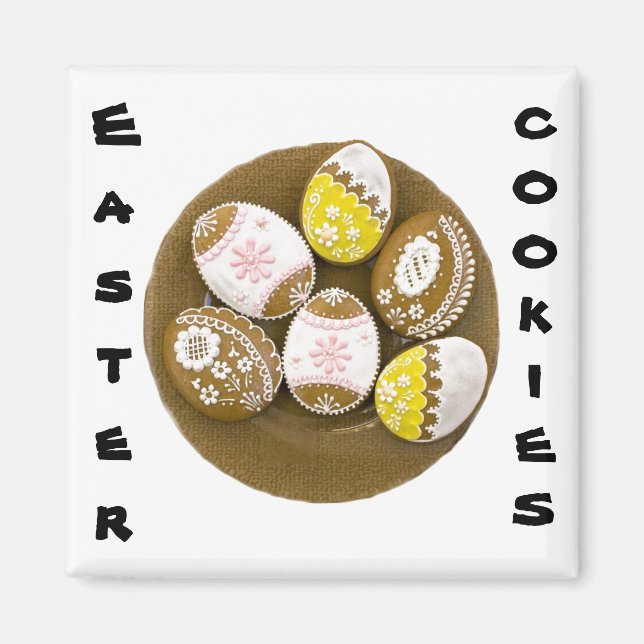 Easter Cookies Easter Eggs, ZSSG Magnet (Front)