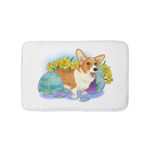 Easter Corgi Bath Mat