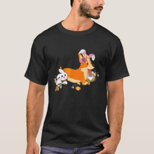 Easter Corgi Bunny In A Basket Is For Sunday T-Shirt