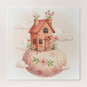 Easter cosy house jigsaw puzzle