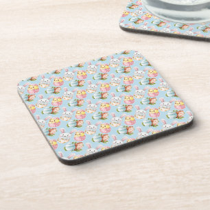 Easter Critters Cork-Backed Coasters