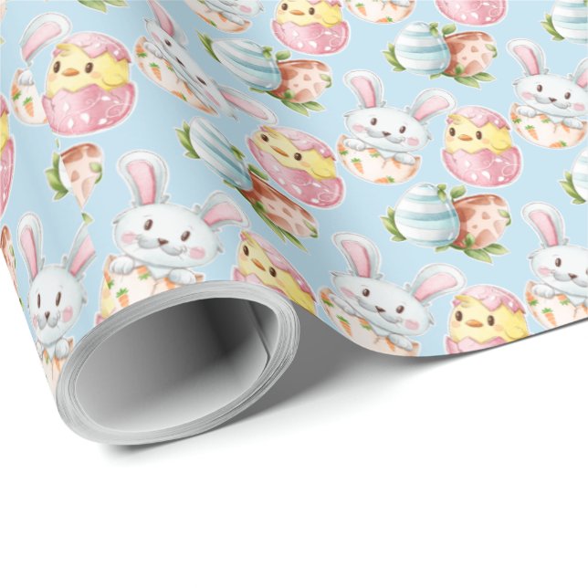 Easter Critters Wrapping Paper (Roll Corner)