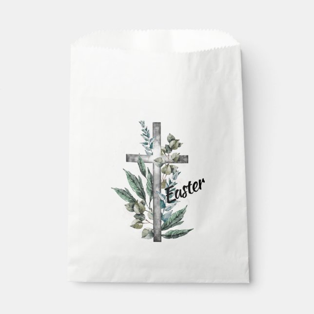 Easter Cross and Lilies Favour Bags (Front)