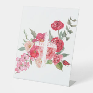 Easter/Cross/John3:16/Jesus Pedestal Sign