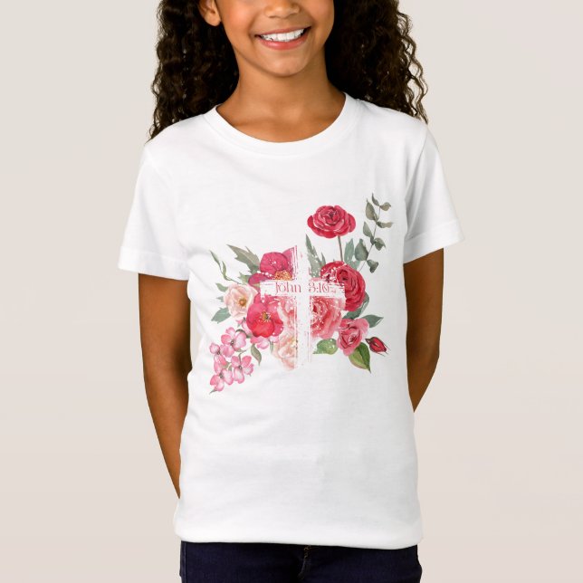 Easter/Cross/John3:16/Jesus T-Shirt (Front)