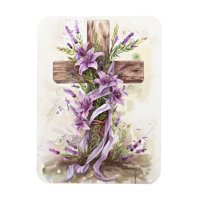 Easter Cross Magnet (Vertical)
