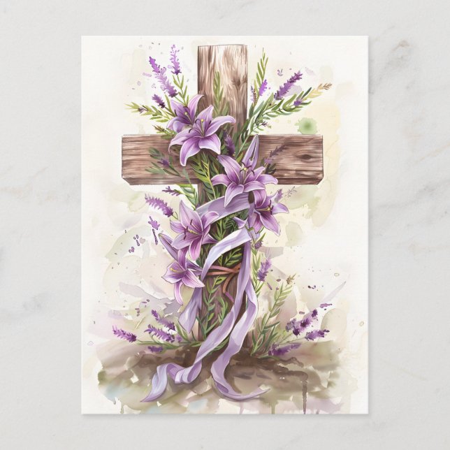 Easter Cross Postcard (Front)