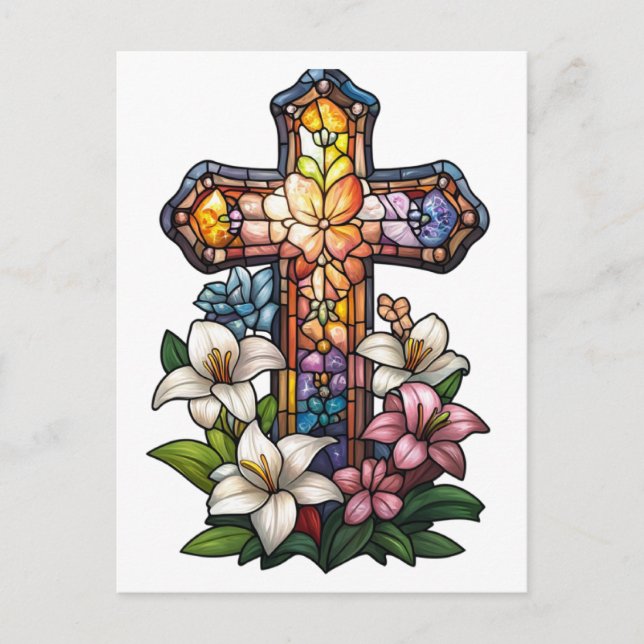 Easter Cross Postcard (Front)