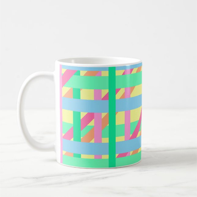 Easter Crossed Lines Coffee Mug (Left)