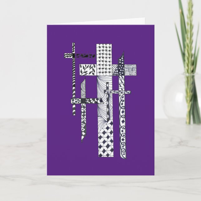 Easter Crosses Greeting Card (Front)