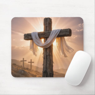 Easter Crosses On a Hill Mouse Pad