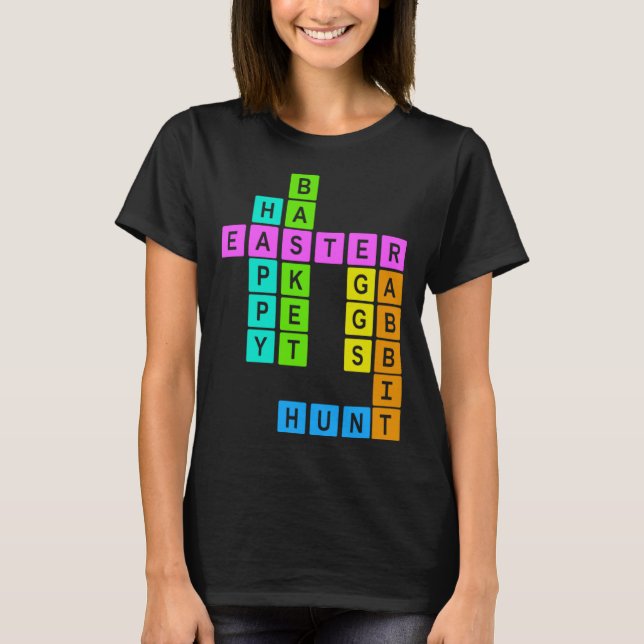 Easter Crossword Puzzle T-Shirt (Front)
