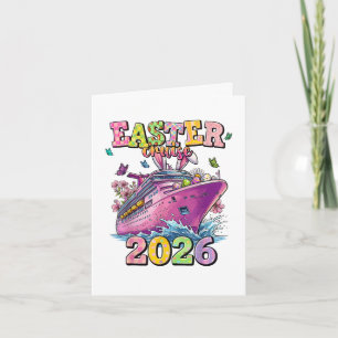 Easter Cruise 2026 Family Vacation Spring Break Holiday Card