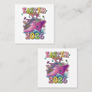 Easter Cruise 2026 Family Vacation Spring Break Square Business Card