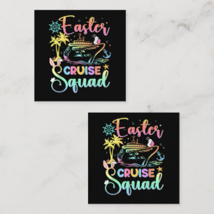 Easter Cruise 2026 Squad Cruising Holiday Family Square Business Card