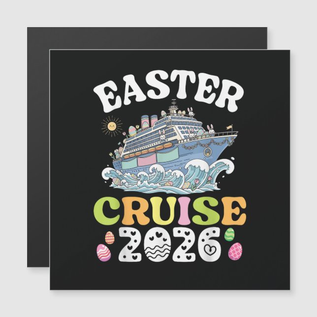 Easter Cruise 2026 Vacation Bunny Ship Spring  (Front/Back)