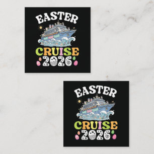 Easter Cruise 2026 Vacation Bunny Ship Spring Card