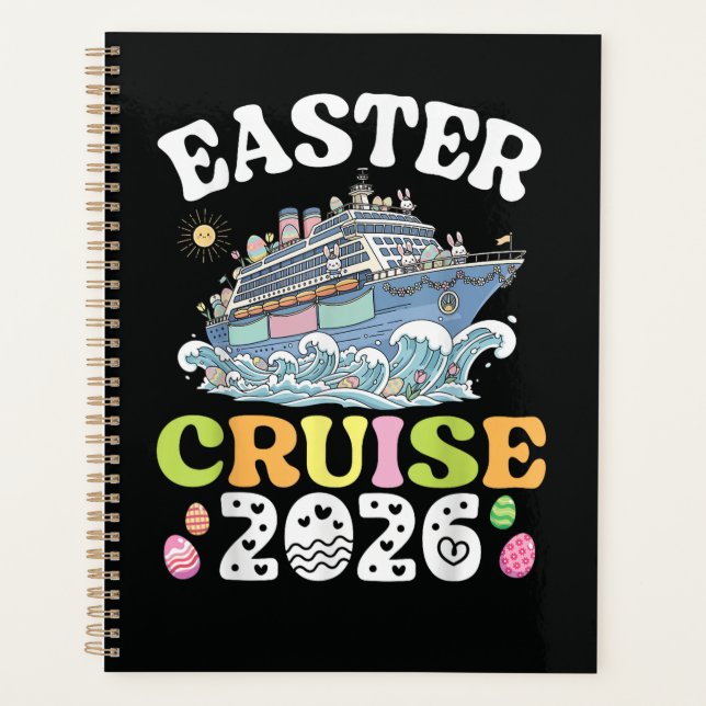 Easter Cruise 2026 Vacation Bunny Ship Spring  Planner (Front)