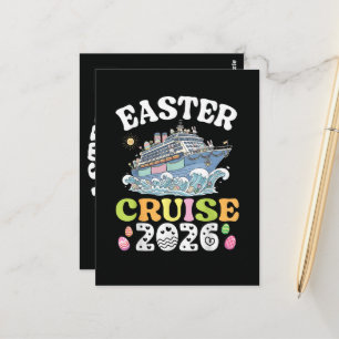 Easter Cruise 2026 Vacation Bunny Ship Spring Postcard