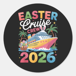 Easter Cruise Crew 2026 Matching Family Vacation  Classic Round Sticker