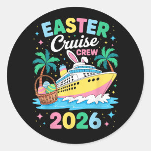 Easter Cruise Crew 2026 Matching Family Vacation Classic Round Sticker