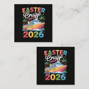 Easter Cruise Crew 2026 Matching Family Vacation Square Business Card