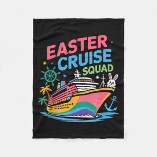 Easter Cruise Crew 2026 Matching Group Family Vaca Fleece Blanket
