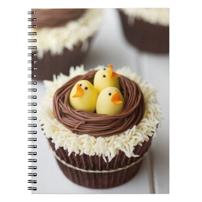 Easter Cupcakes Spiral Notebook (Front)