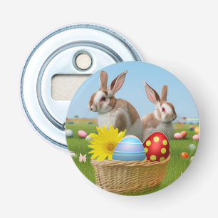 Easter Cute Bunny for a positive mood Bottle Opener