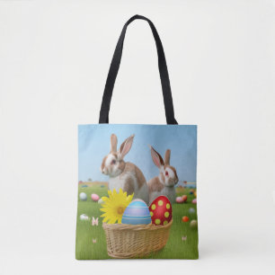 Easter Cute Bunny for a positive mood Tote Bag
