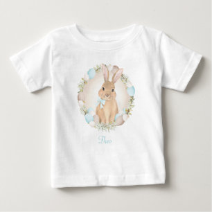 Easter Cute Bunny, Personalised Baby boy T-Shirt