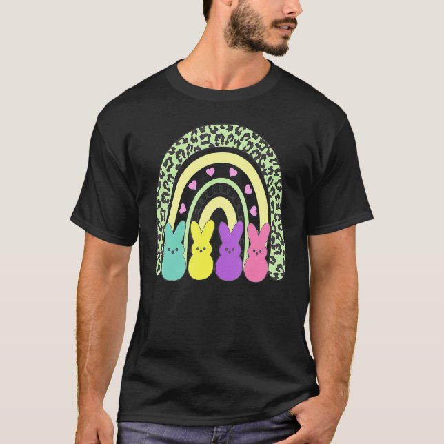 Easter Cute Easter Gnome Rainbow Outfit Easter Egg T-Shirt (Front)